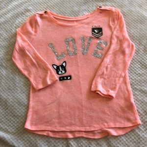 Justice Quarter sleeve top